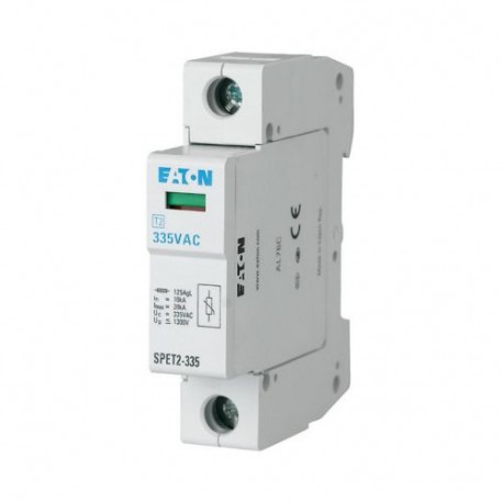 SPET2-335/1 168695 Y7-168695 EATON ELECTRIC Scaricatore da sovratensione completo, 1p, 335VAC, 4,5kA