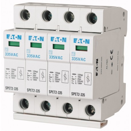 SPET2-335/4 168698 Y7-168698 EATON ELECTRIC Scaricatore da sovratensione completo, 4p, 335VAC, 4,5kA