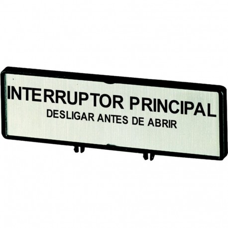 ZFS72-P3 205558 Y7-205558 EATON ELECTRIC Support, +étiquette, interrupteur général – N'ouvrir l'armoire qu'e..