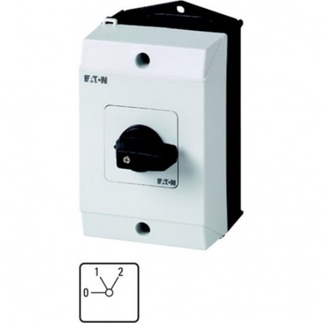 T0-1-91/I1 207080 EATON ELECTRIC step switch for heating, Contacts: 2, 20 A, front plate: 0-2, 60 °, 2 steps..