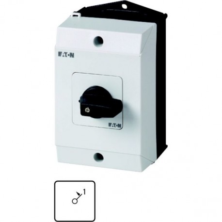 T0-2-15323/I1 207087 EATON ELECTRIC On switches, Contacts: 3, Spring-return in position 1, 20 A, front plate..