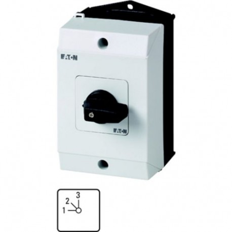 T0-2-8230/I1 207105 Y7-207105 EATON ELECTRIC Commutateurs à gradins, Contacts: 3, 20 A, plastron: 1-3, 45 °,..