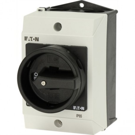 T0-2-1/I1/SVB-SW 207148 EATON ELECTRIC Interruptor General 3 polos 20 A 90 ° Montaje en caja Maneta Negra Bl..