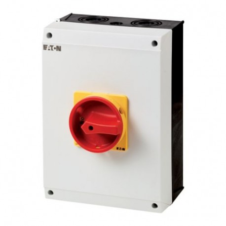T5-4-8903/I5-SI 207289 EATON ELECTRIC Interruptor de seguridad 6 polos + 2 NO 100 A Maneta Roja/Amarilla Blo..