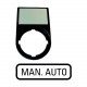 M22S-ST-GB11 216500 M22S-ST-GB11Q EATON ELECTRIC Шильдик "MAN-AUTO" с держателем 30х50, цвет черный