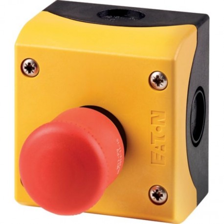 M22-PV/KC02/IY 216524 Y7-216524 EATON ELECTRIC Emergency-stop key-release mushroom, 2 N/C, surface mounting