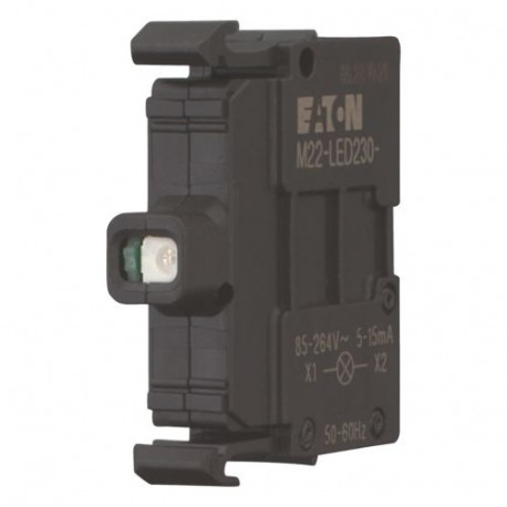 M22-LED230-G 216565 Y7-216565 EATON ELECTRIC Elément LED, vert, fixation par l'avant, 85-264VAC