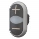 M22-DDL-S-X7/X7 216710 Y7-216710 EATON ELECTRIC Pulsante doppio, +indicatore luminoso, nero/bianco/nero, sim..