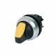 M22-WLK-Y 216818 Y7-216818 EATON ELECTRIC M22-WLK-YQ Selector brilhante, 2 posições, retorno, Amarelo