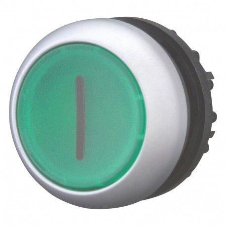M22-DL-G-X1 216938 Y7-216938 EATON ELECTRIC botão M22-DL-G-X1Q Brilhante Enrolado Return, Verde, GrabadaI