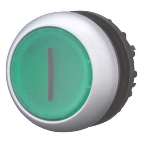 M22-DL-G-X1 216938 M22-DL-G-X1Q EATON ELECTRIC Pulsador luminoso rasante 22 mm Retorno Verde Inscripción: X1..