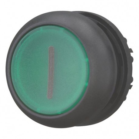 M22S-DL-G-X1 216939 M22S-DL-G-X1Q EATON ELECTRIC Illuminated pushbutton actuator, flush, green I, momentary