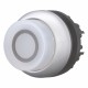 M22-DLH-W-X0 216979 Y7-216979 EATON ELECTRIC botão M22-DLH-W-X0Q brilho Salient, Branco, Gravado 0