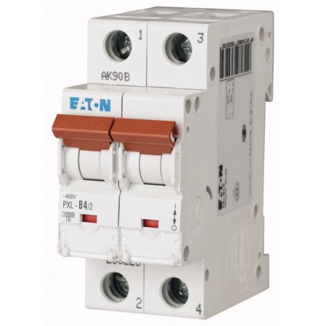 PXL-C4/2 236268 EATON ELECTRIC Interruptor magnetotérmico, 2P, curva C, 4A