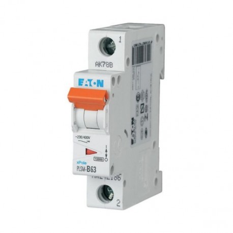 PLSM-B63-MW 242186 0001609109 EATON ELECTRIC Защитный выключатель LS, 63A, 1p, B-Char