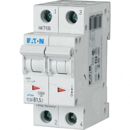 PLSM-D1,5/2-MW 242414 EATON ELECTRIC Disjoncteur modulaire 1,5A 2p car. D