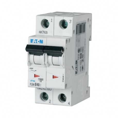 PLSM-D40/2-MW 242432 Y7-242432 EATON ELECTRIC Int. magnetotérmico, 2P, curva D, 40A