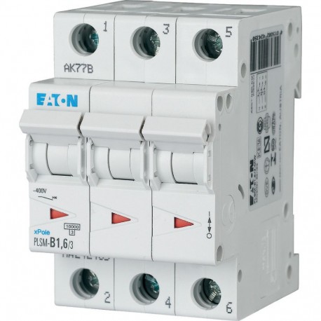 PLSM-B1,6/3-MW 242435 EATON ELECTRIC MCB, 3P, courbe B, 1.6A