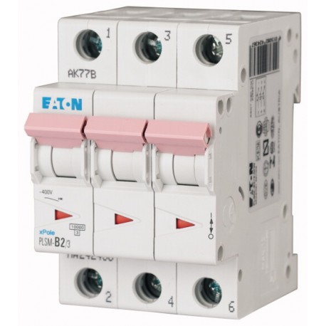 PLSM-D2/3-MW 242485 EATON ELECTRIC LS-Schalter, 2A, 3p, D-Char