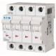 PLSM-D1/3N-MW 242551 EATON ELECTRIC Interruttore protettore 1A 3p+N curva caratteristica D