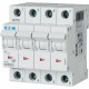 PLSM-B1,5/4-MW 242572 EATON ELECTRIC Int. magnetotérmico, 4P, curva B, 1,5A