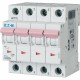 PLSM-B2/4-MW 242574 EATON ELECTRIC Interruttore protettore, 2A, 4p, curva caratteristica B