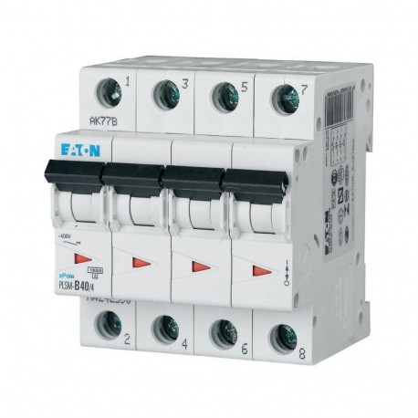 PLSM-B40/4-MW 242590 Y7-242590 EATON ELECTRIC Int. magnetotérmico, 4P, curva B, 40A