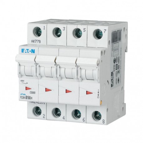 PLSM-B50/4-MW 242591 Y7-242591 EATON ELECTRIC Disjoncteur modulaire, 50A, 4p, courbe B