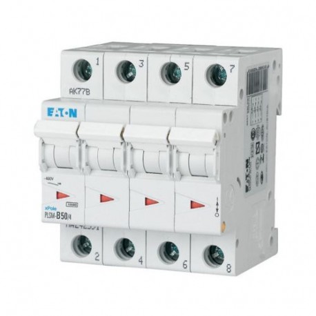 PLSM-B50/4-MW 242591 0001609158 EATON ELECTRIC Защитный выключатель LS, 50A, 4-пол., B-Char