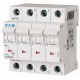PLSM-C1,6/4-MW 242599 EATON ELECTRIC Int. magnetotérmico, 4P, curva C, 1,6A