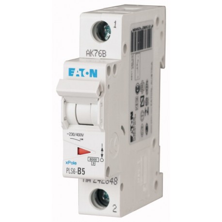PLS6-C5-MW 242674 EATON ELECTRIC Защитный выключатель LS 5A 1p C-Char