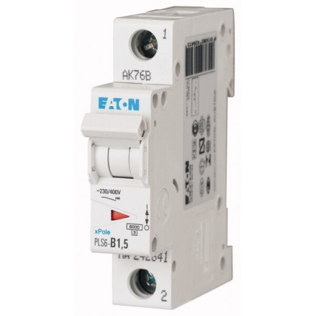 PLS6-D1,5-MW 242690 EATON ELECTRIC MCB, 1P, courbe D, 1.5A