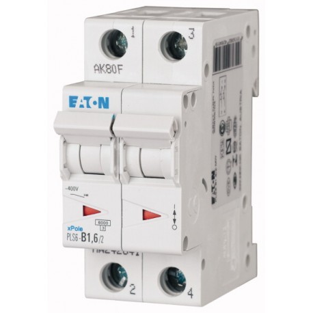 PLS6-B1,6/2-MW 242841 EATON ELECTRIC LS-Schalter, 1,6A, 2p, B-Char