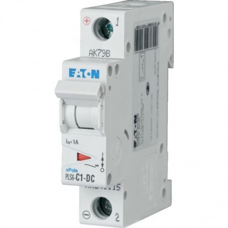 PLS6-C1-DC-MW 243115 Y7-243115 EATON ELECTRIC Disjoncteur modulaire, 1A, 1p, courbe C, DC