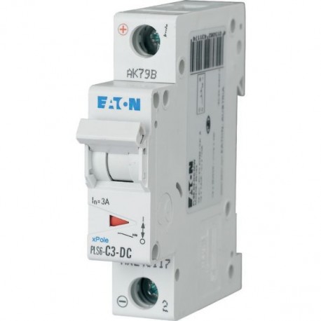 PLS6-C3-DC-MW 243117 Y7-243117 EATON ELECTRIC Disjoncteur modulaire, 3A, 1p, courbe C, DC