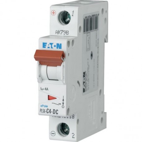 PLS6-C4-DC-MW 243118 EATON ELECTRIC Over current switch, 4A, 1p, type C characteristic, DC