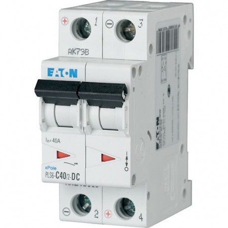 PLS6-C40/2-DC-MW 243139 Y7-243139 EATON ELECTRIC Interruttore protettore, 40 A, 2p, curva caratteristica C, ..