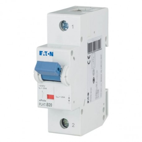 PLHT-B20 247972 EATON ELECTRIC Interruttore LS, 20A, 1p, curva caratteristica B, AC