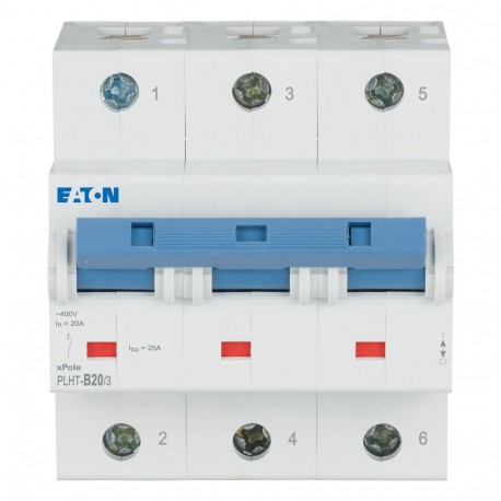 PLHT-B20/3 248024 EATON ELECTRIC MCB, 3P, a curva B, 20A