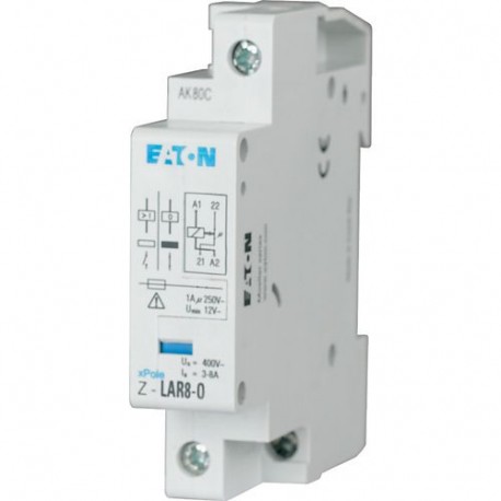 Z-LAR8-O 248256 EATON ELECTRIC Relè di distacco del carico, 250VAC, 1 NC, 3-8A, 1unità passo