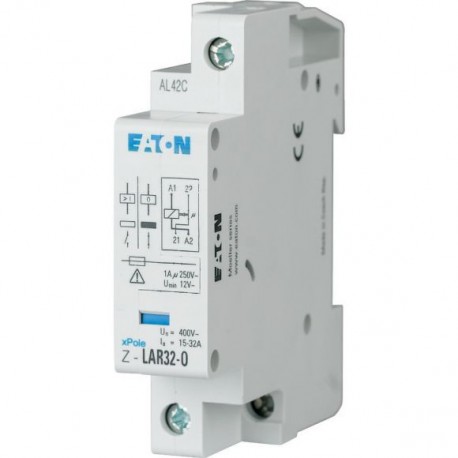 Z-LAR32-O 248258 Y7-248258 EATON ELECTRIC Relais de délestage, 250VAC, 1 O, 15-32A, 1PE