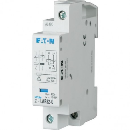 Z-LAR32-O 248258 EATON ELECTRIC Release relay, 250VAC, 1 N/C, 15-32A, 1HP