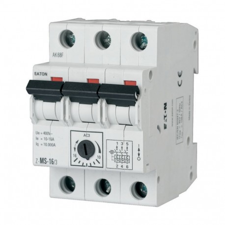 Z-MS-16/3 248412 Y7-248412 EATON ELECTRIC Disjoncteur-moteur, 10-16 A, 3p