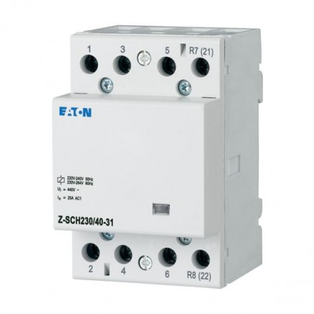 Z-SCH230/40-31 248854 EATON ELECTRIC Contacteur modulaire, 230VAC/50Hz, 3F+1O, 40A, 3PE