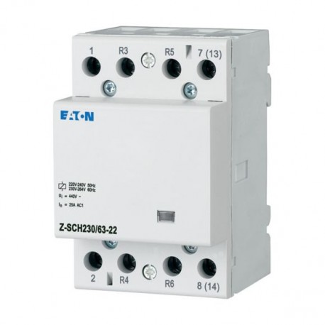 Z-SCH230/63-22 248857 Y7-248857 EATON ELECTRIC Contacteur modulaire, 230VAC/50Hz, 2F+2O, 63A, 3PE