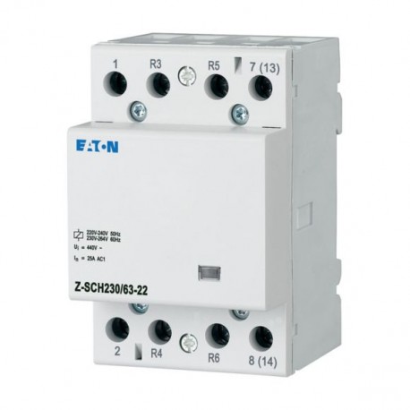 Z-SCH230/63-22 248857 EATON ELECTRIC Installation contactor, 230VAC/50Hz, 2N/O+2N/C, 63A, 3HP