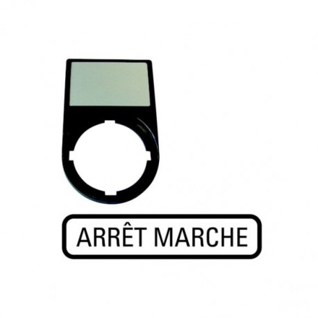 M22S-ST-F10 256794 Y7-256794 EATON ELECTRIC Portasbarre, +targhetta, ARRET MARCHE
