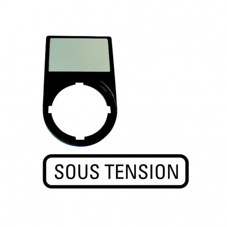 M22S-ST-F68 256796 Y7-256796 EATON ELECTRIC M22S-ST-F68Q Suporte de etiqueta completa, Gravado