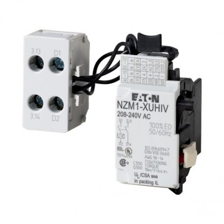 NZM1-XUHIV24DC 259547 EATON ELECTRIC Bobina de mínima, 24 V DC, +2 contacto avanzado N/O