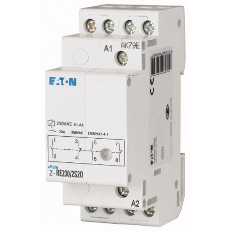 Z-RE230/3S1O 265235 EATON ELECTRIC Contactor modular, (3NA+1NC), 20A(AC1)